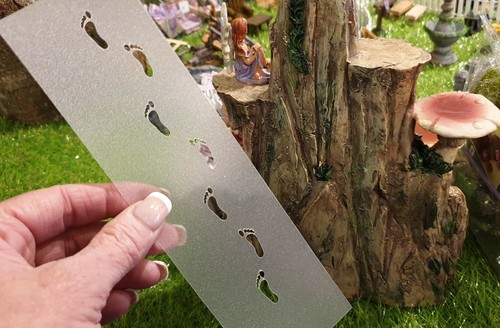 Fairy footprint stencil tooth - fairy,