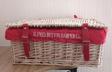 Alfred Button Wicker Hamper