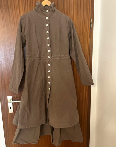 Ewa walla coat brown - brown, long