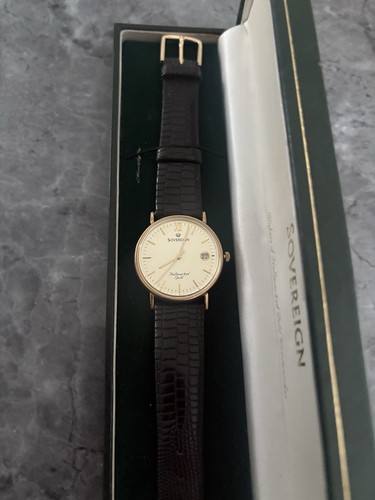 Men quartz watch gold - men's,