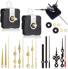 2 Pcs Silent Quartz Clock