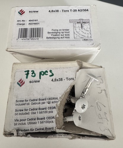 Cedral screws 4 8x38mm - cedral, 4.8x38mm