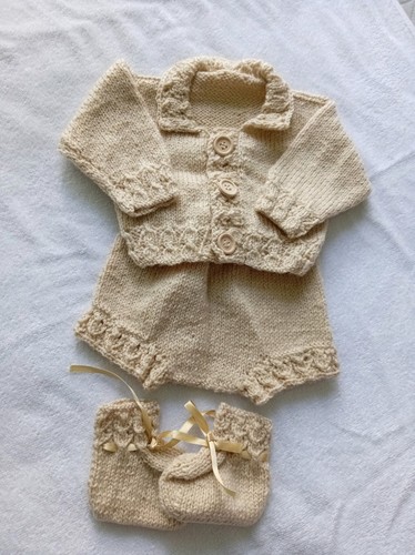 Hand knitted baby 3m - knitted,