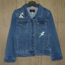 Joules girls blue denim jacket - girls,