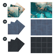 Peel and Stick Splashback Self Adhesive Wall Tiles Sticker Quotes Transfer DIY