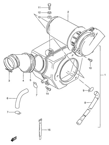 Suzuki genuine filter - filter, gs125