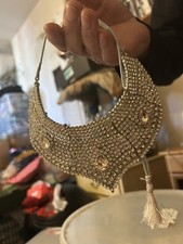 White metal and crystal - metal,