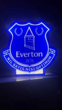 Everton FC Lightbox Led Light With Long Lead Usb Powered Football Light