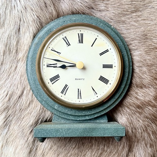 Vintage green slate mantel - vintage,
