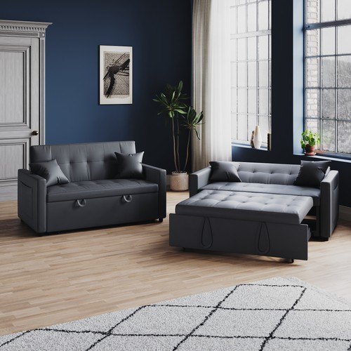 Grey seater sofa bed living - grey,