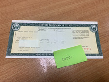 GENUINE YAMAHA RD350 1975 US TITLE FOR REFERENCE/DISPLAY/MANCAVE WORLDWIDE POST