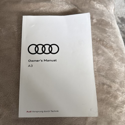 Audi owners manual handbook - a3,