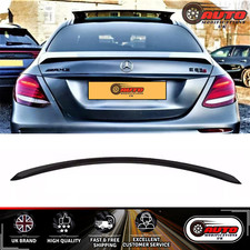 Mercedes E Class E63S AMG Style W213 Rear Boot Lip Spoiler Gloss Black 2016-20