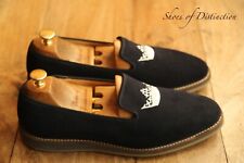 Church's Hawford 2 Blue Suede Shoes Loafers Slippers Men's UK 7 F EU 41 US 8