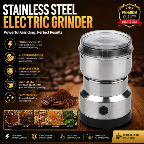 Electric coffee bean grinder - electric,