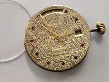 Rolex 3035 Day Date Movement With Rubies and Diamonds 