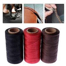 260M 1mm Sewing Waxed Thread 150D Hand Stitching Cord For Leather DIY Craft Tool