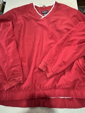 Lands' End red nylon pullover
