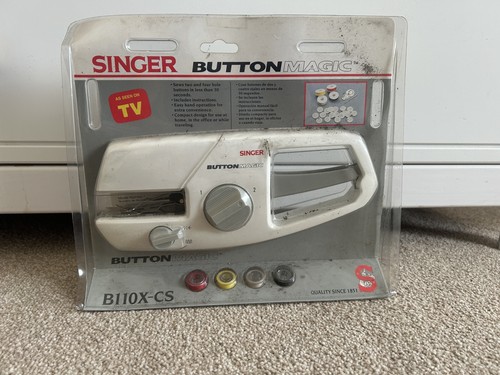 Singer vintage button - singer, magic