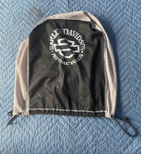 Harley Davidson Black/Grey  Cloth Motorcycle Helmet Bag with Drawstring