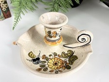 Pretty Duck Shaped Alonso Pottery Candle Holder Chamber Stick Wee Willow Winkie