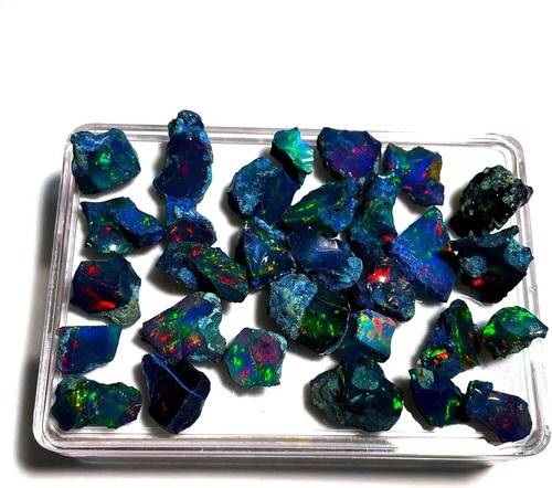 Cut grade black opal - cut,