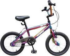 XN Kids BMX Beast Neo-Chrome 16in Kids Freestyle BMX Bike Single Speed Jet Fuel