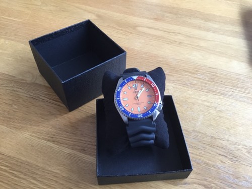 Seiko orange dial pepsi - seiko, dial,