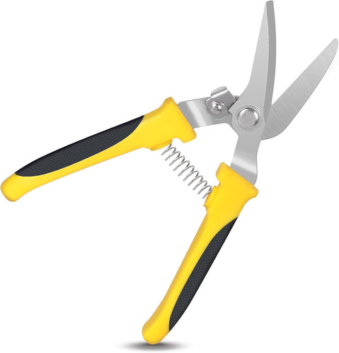 Tin snips cutting metal - metal, sheet