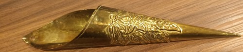 Vintage brass cone fireplace - brass,