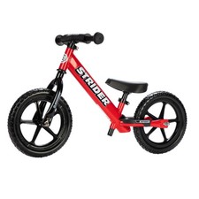 Strider 12” Sport Red Balance Bike Kids 1-4yr Safety Pad Flat-Free
