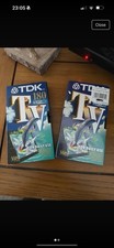 2x TDK TV240 VHS Blank Recordable Tapes Never Been Used