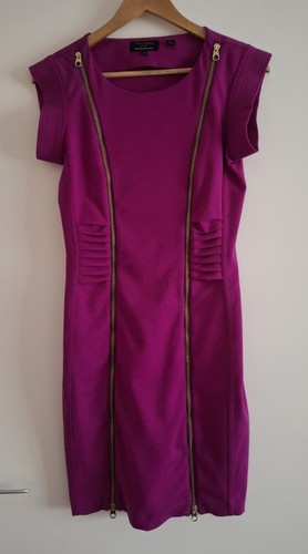 Ted baker purple bodycon zip - baker,