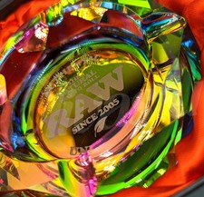 RAW Rolling Papers Crystal Ashtray - Multicolour Rainbow Edition