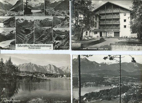 Black white postcards with - 5,