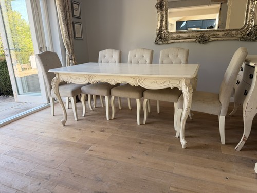 Large vintage dinner table and - vintage,