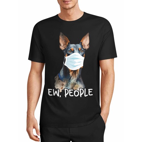 Men vintage doberman owner - vintage,