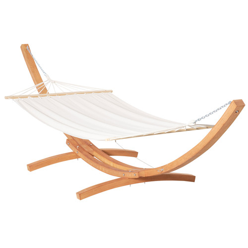Wooden garden hammock with - garden,