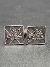 Vintage Heavy Sterling Silver Cufflinks 12.2g