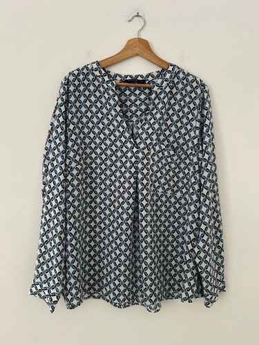 White blue chain print - f&f,