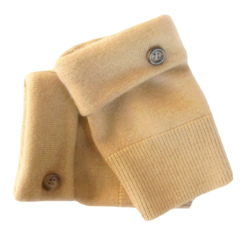 Fingerless gloves camel - camel, brown