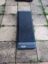 Gym Master Adjustable Aerobic Stepper Black with 2 Levels Adjustable Height