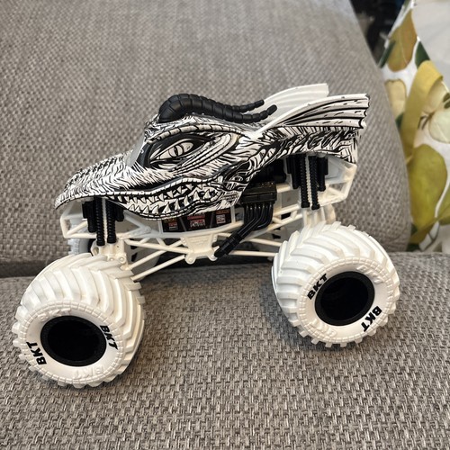 Monster jam white - monster, dragon