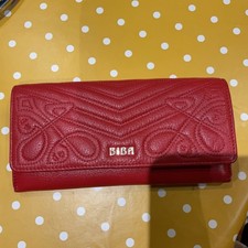 BIBA RED LEATHER WALLET USED ONCE ONLY EXCELLENT CONDITION 