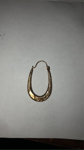 Vintage 9ct yellow gold creole - 9ct,