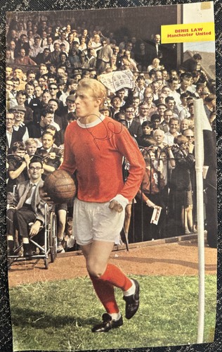 Signed denis law 1960s - signed,