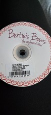 Bertie's Bows Printed handmade with ❤️ Ivory Grossgrain Ribbon 16mm W 1m L .