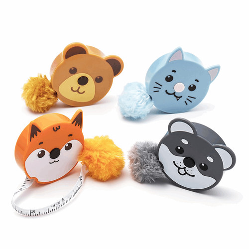 Fluffy animals tape measure - fluffy,