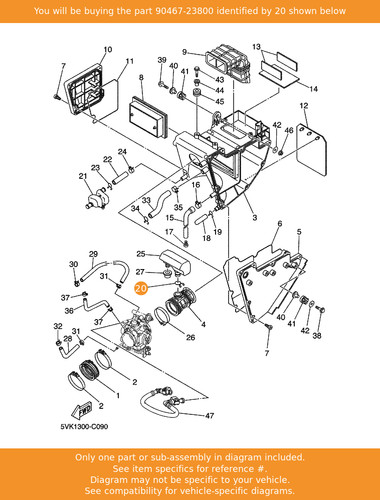 Yamaha clip 90467 23800 - clip,, 90467-23800