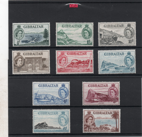 Gibraltar qe2 1953 - gibraltar,